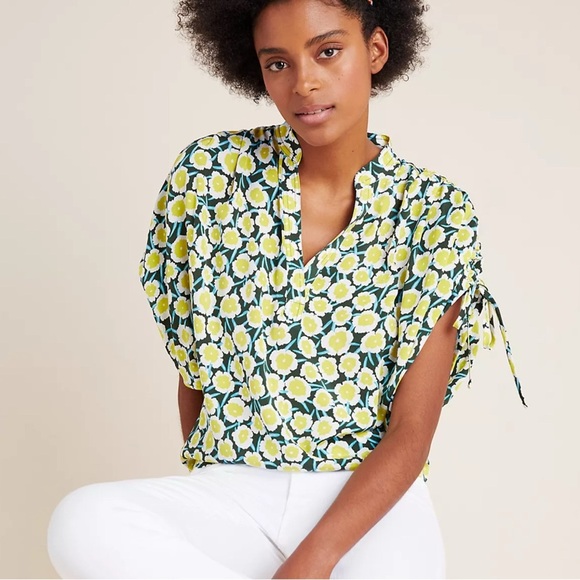 Diane von Furstenburg Grania Silk Floral Top - Picture 1 of 13